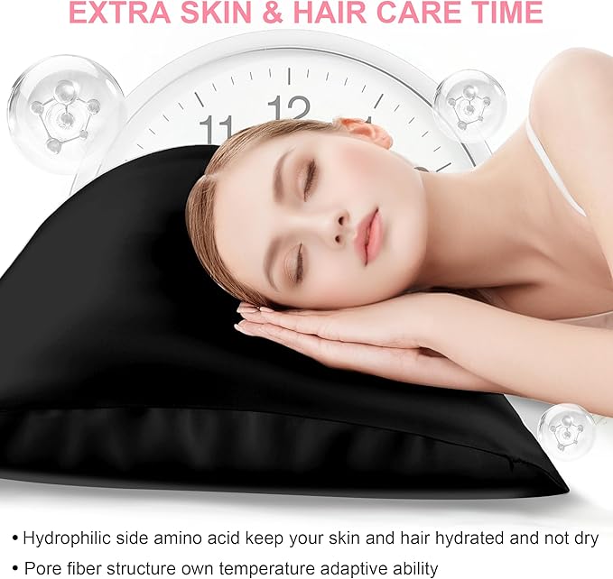 Silk Pillow Cases 2 Pack Queen Size - Image 3