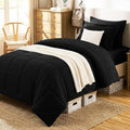 CozyLux Twin XL Comforter Set Black by CozyLux