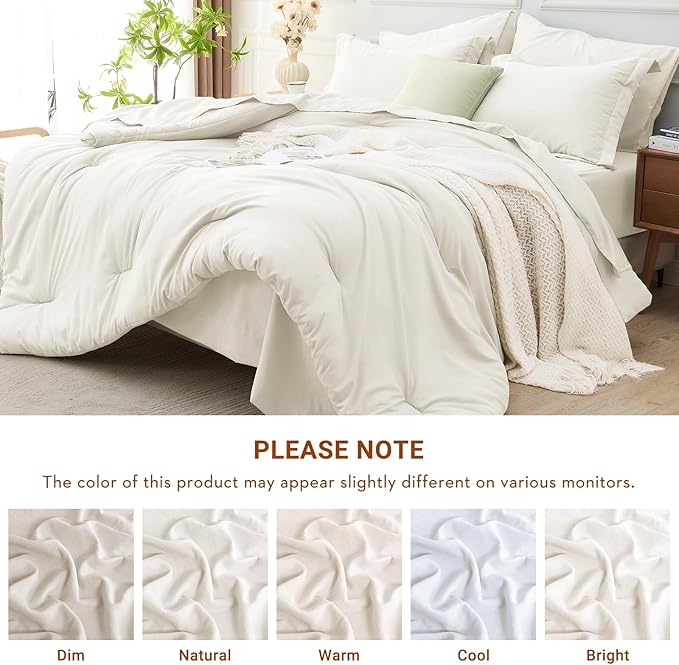 MUXHOMO 5 Pieces Twin XL Comforter Set, Soft Bed in a Bag Twin XL Size - Image 7