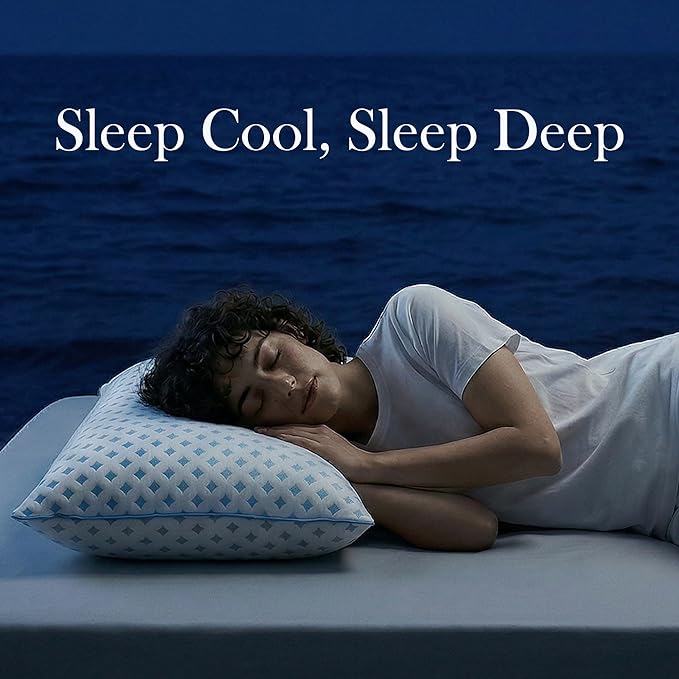 King Size Pillows Set of 2 for Sleeping, Cooling Adjustable Memory Foam Pillows - Image 8