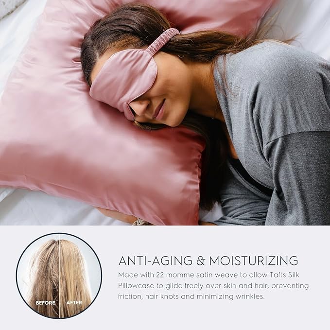 Tafts Pillow Cases - 22mm 100% Pure Mulberry 6A Silk Pillowcase - Image 3