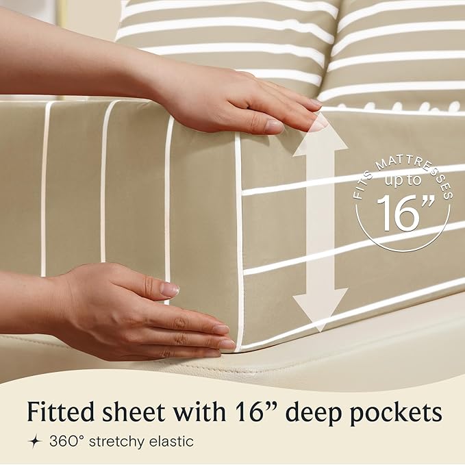 LuxClub 4 PC King Size Sheet Set, Breathable Luxury Bed Sheets, Deep Pockets - Image 5