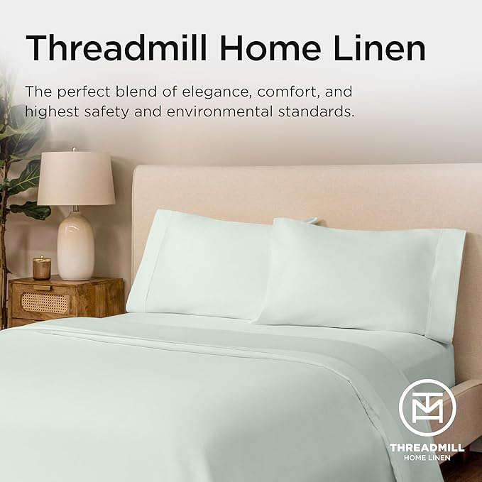 Threadmill King Size Sheets | 800 Thread Count King Bed Sheets Set - Image 8