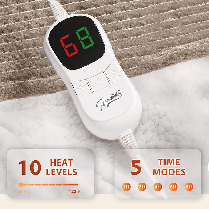 Homemate Electric Heated Blanket Twin Size - Image 3