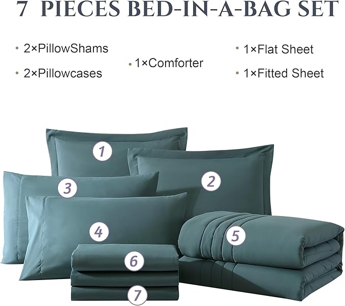 Monbix California King Size Comforter Set - Image 7