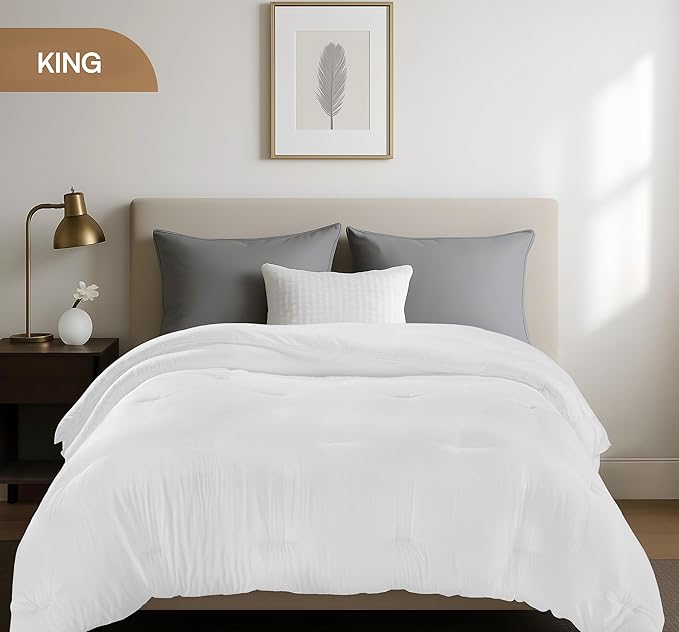 Utopia Bedding Comforters, All Season Duvet Insert, Down Alternative Comforter - Image 2