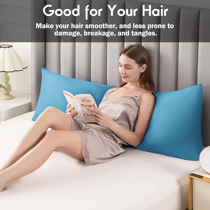 Body Pillowcase with Zipper Cooling Viscose from Bamboo Zippered Pillowcases - Image 5