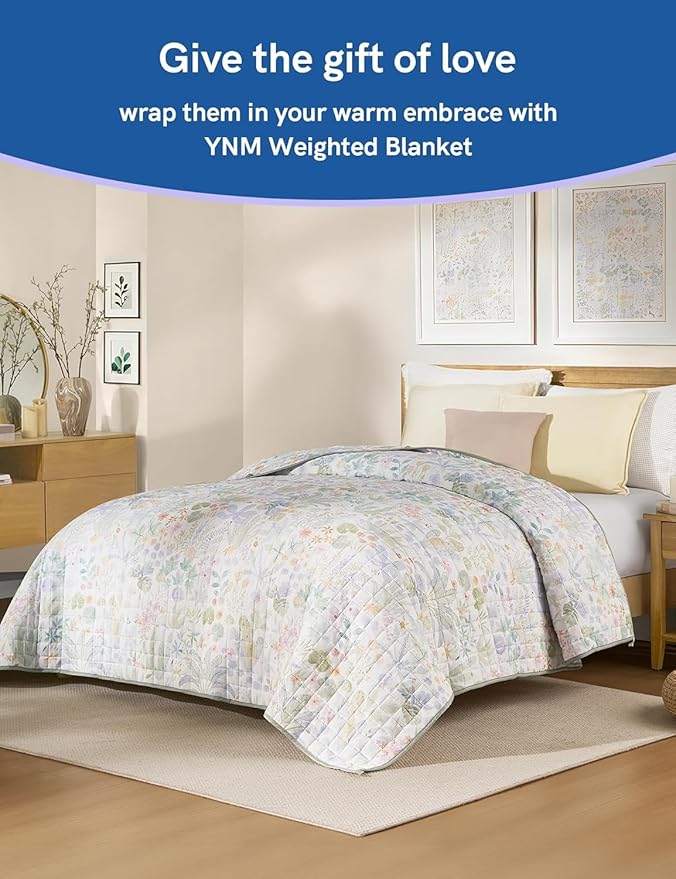 YnM 20lbs Weighted Blanket for Adults, Cooling Nylon/PE Heavy Bed Throw Blanket - Image 4