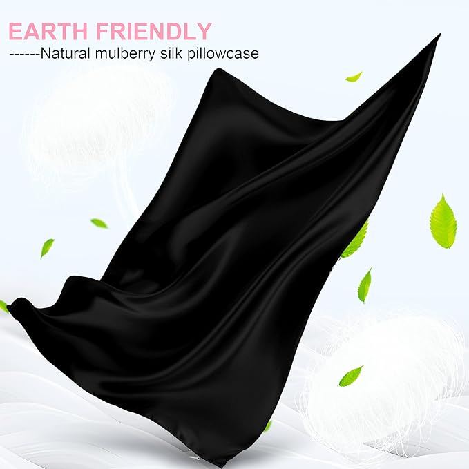 Silk Pillow Cases 2 Pack Queen Size - Image 2