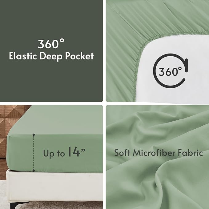 MUXHOMO 7 Pieces Full Comforter Set, Reversible Bed in a Bag Full Size - Image 8