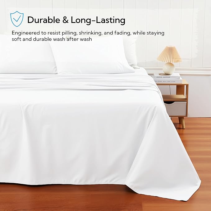 Cotton Flat Sheets Only, 600 TC 100% Cotton Flat Sheet Top Sheet Only, TwinXL - Image 5