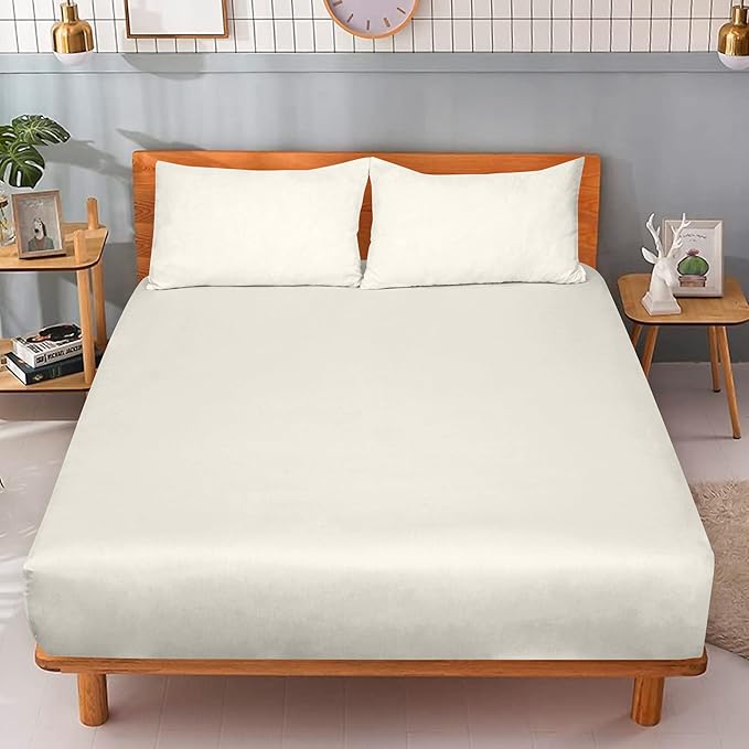 ROYALE LINENS 300 Thread Count 100% Long Staple Combed Cotton Fitted Sheet - Image 9