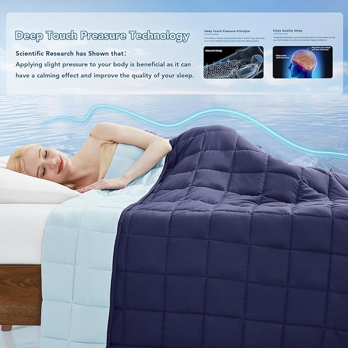 Topcee Weighted Blanket for Adults, Minky Dots Heavy Blanket for Woman - Image 4