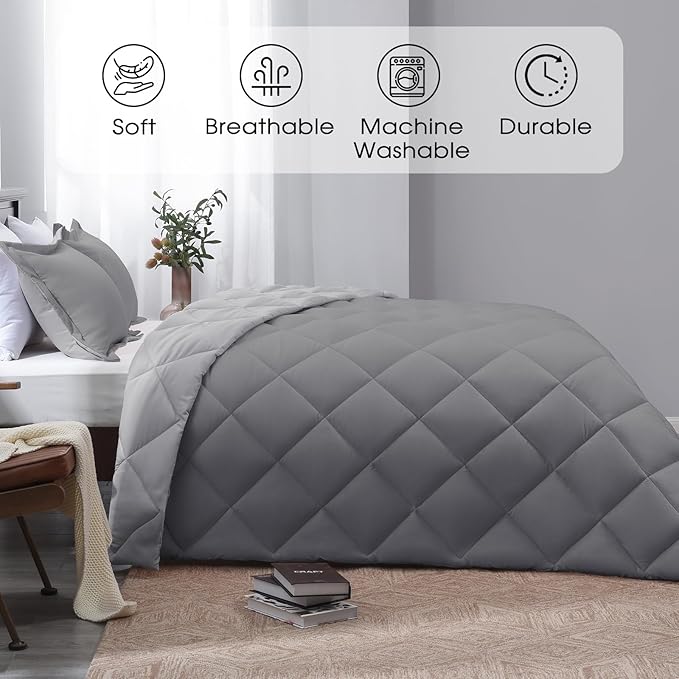 Basic Beyond California King Comforter Set, 1 Comforter 104"x96" and 2 Pillow - Image 2