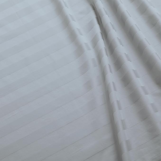 Flat Sheet Only Twin Size, 400 TC 100% Egyptian Cotton Flat Sheet Striped - Image 4