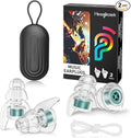 High Fidelity Concert Ear Plugs–23dB Noise Reduction, Reusable Hearing by Hearprotek