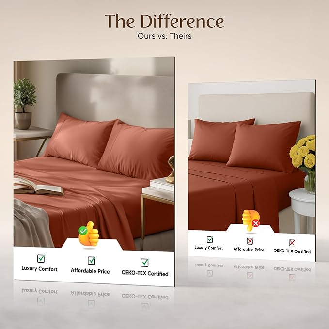 Utopia Bedding California King Size Sheet Set – 4 Piece Bed Sheets, Soft and - Image 6