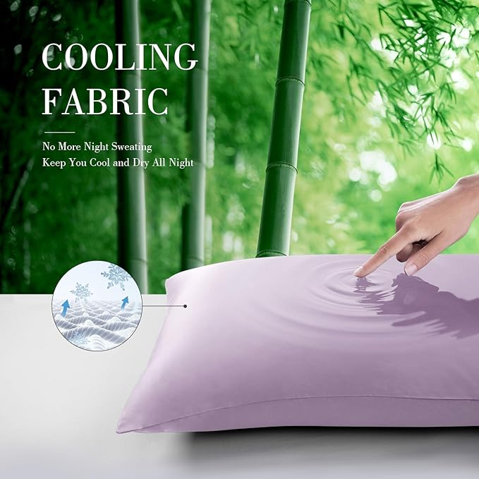 WishSmile Body Cooling Pillowcase Long Pillow Case Breathable Cool Silky Soft - Image 2