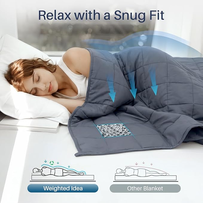 Weighted Idea Weighted Blanket for Adults Cooling Breathable Heavy Blanket - Image 2
