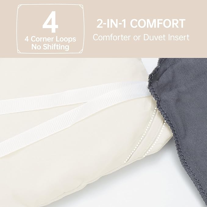 MUXHOMO Twin/Twin XL Comforter Set, All Season Ultra Soft Down Alternative - Image 6