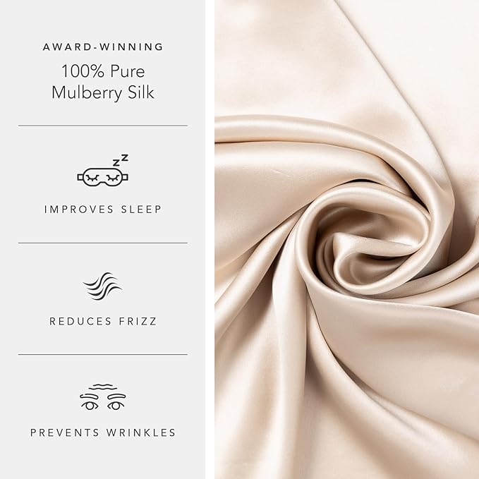 Fishers Finery 19mm 100% Pure Mulberry Silk Pillowcase, Quality Tested - Image 5