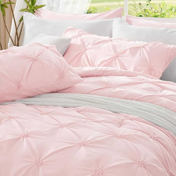 BEDELITE Baby Pink King Size Comforter Set - Image 6
