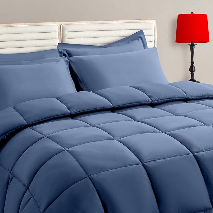 TAIMIT Slate Blue King Comforter Set by TAIMITBedingSets