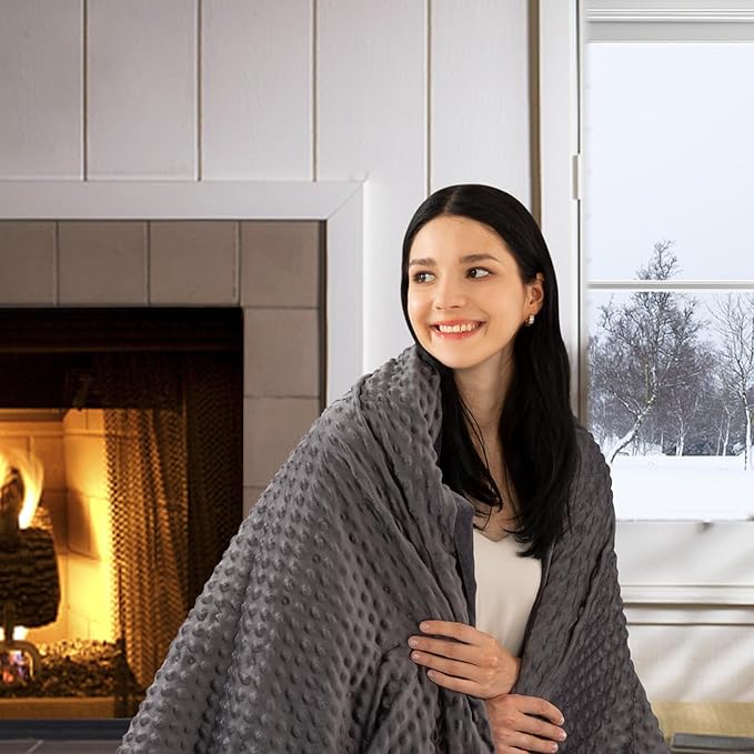 yescool Weighted Blanket with Cover Heavy Blanket - Image 5