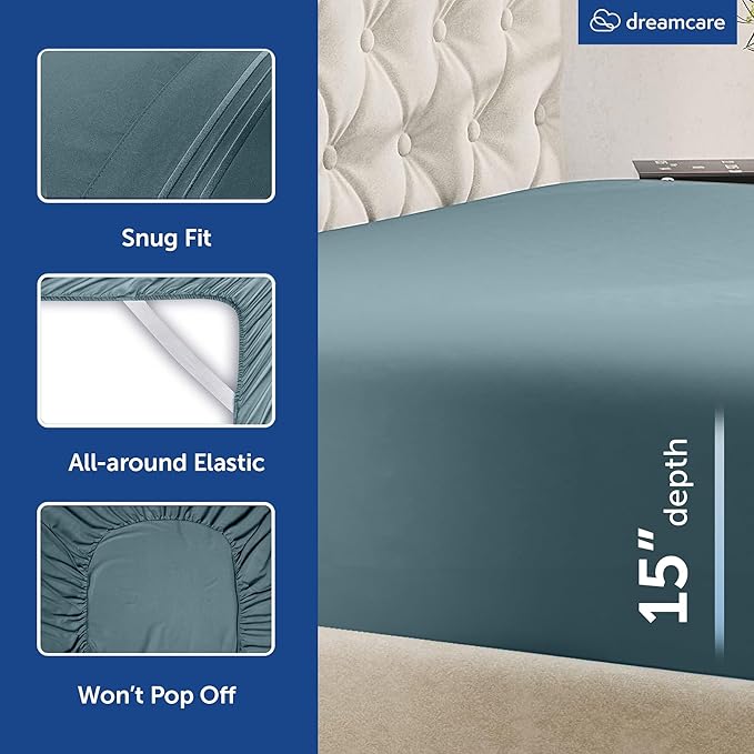 DREAMCARE King Size Sheets Set - Image 6