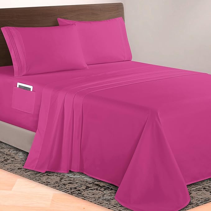 Elegant Comfort Luxurious 1500 Premium Hotel Quality Microfiber 4-Piece Sheet by ELEGANTCOMFORT