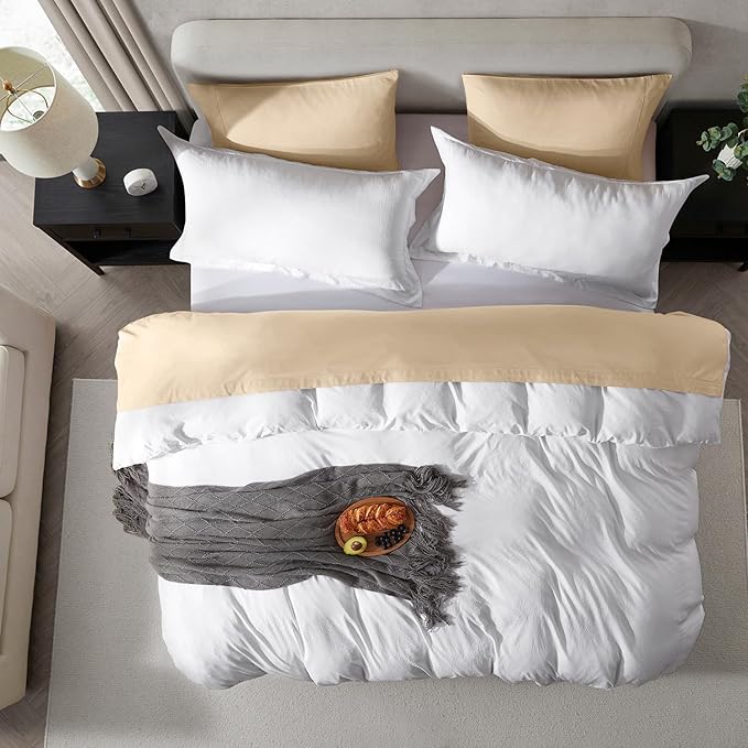 Nestl White Duvet Cover Queen Size - Image 5