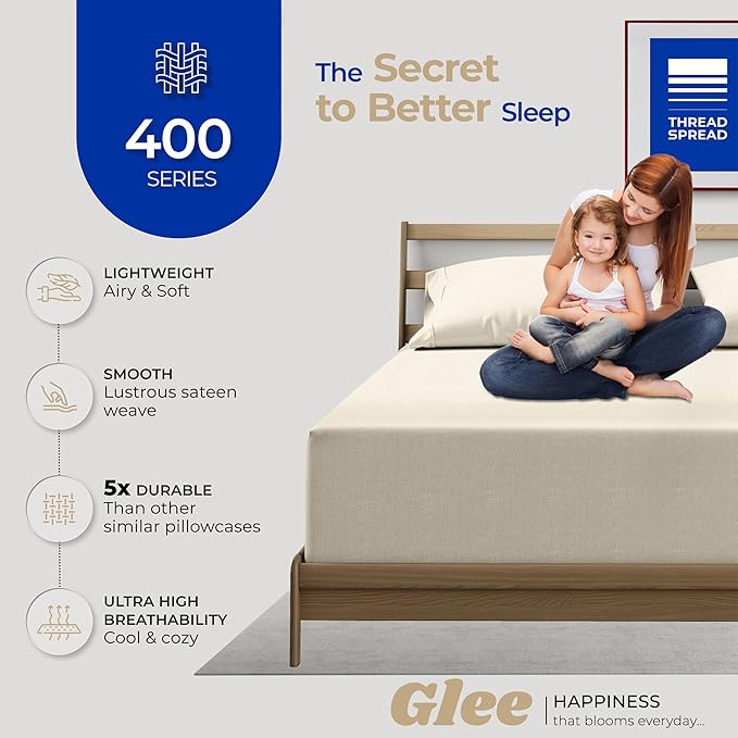Thread Spread 100% Cotton King Size Pillow Cases Set of 2 - Image 2