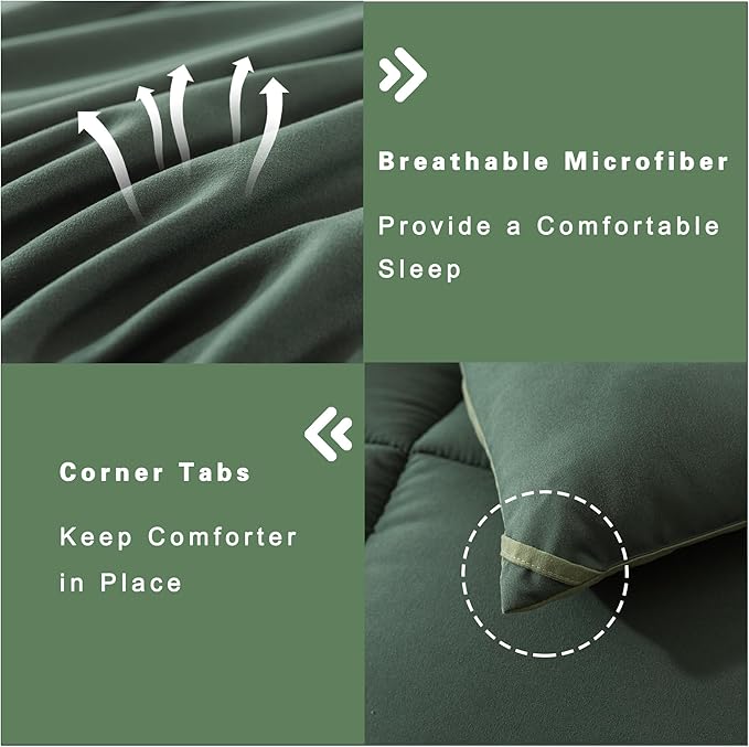 DOWNCOOL Full Size Comforter Sets -All Season Bedding Comforters Sets - Image 5