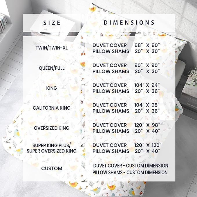 Kotton Culture 120"x120" 1 Pc Super King Plus/Super Oversize King Duvet Cover - Image 4