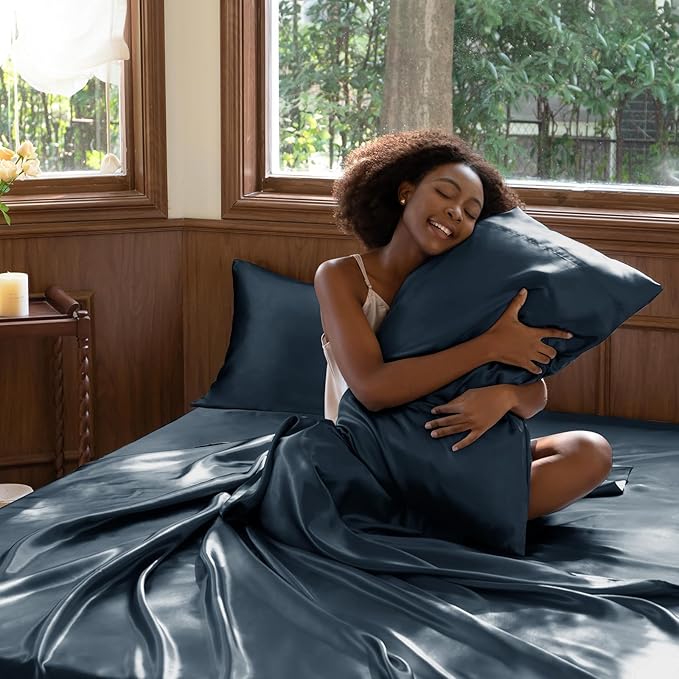 CozyLux Satin Sheets Full Size Sheets - Image 7