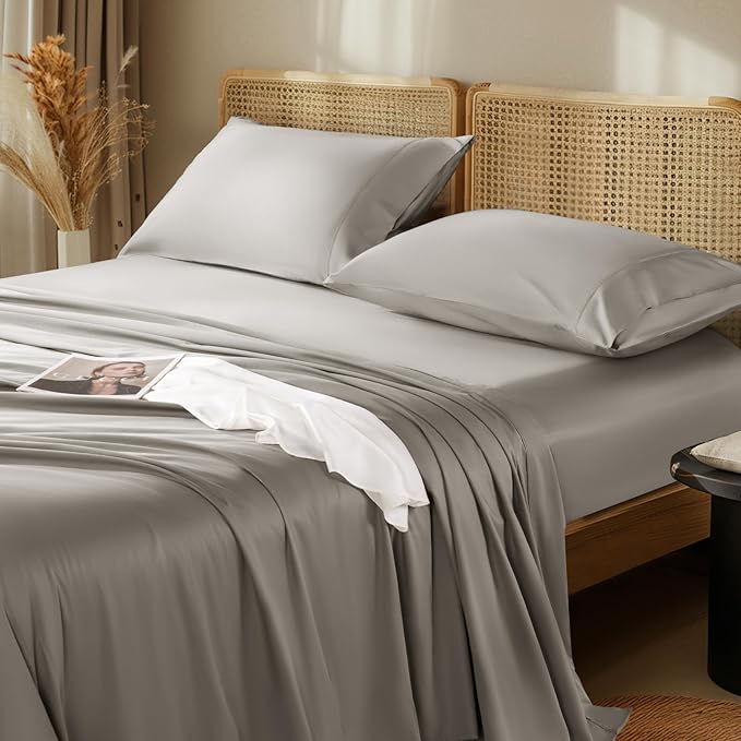 LBRO2M 1000 Thread Count 100% Egyptian Cotton Sheets Set Twin, 3 Piece Sets Bed by LBRO2MBedding