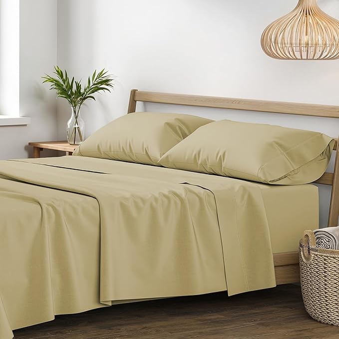 XOOX Linen 100% Egyptian Cotton Queen Sheet Set by XOOXLinen