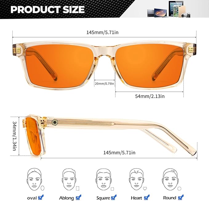ANYLUV Blue Light Glasses Men Woman, Eye Strain Relief Eye Protection - Image 4
