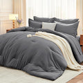 MUXHOMO 7 Pieces King Comforter Set, Soft Bed in a Bag King Size, All Season by MUXHOMO