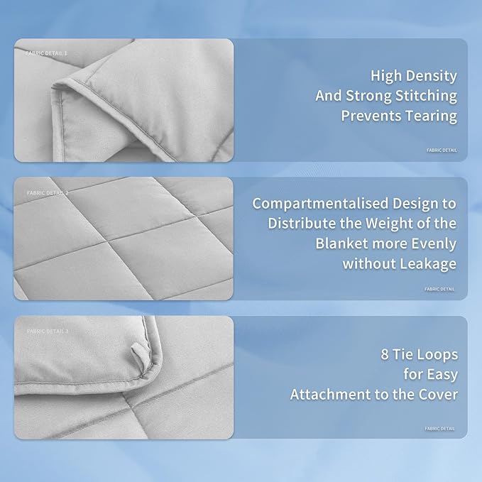 Topcee Weighted Blanket for Adults Queen Size Soft Cooling Heavy Blanket - Image 7