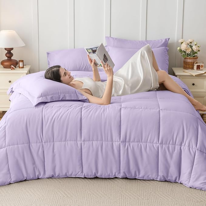JOLLYVOGUE King Comforter Set, Ultra-Soft Bed in a Bag King Size 7 Pieces - Image 6