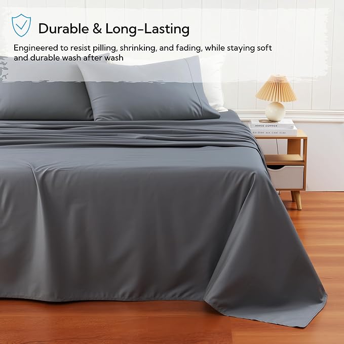 Cotton Flat Sheets Only, 600 TC 100% Cotton Flat Sheet Top Sheet Only, King - Image 5