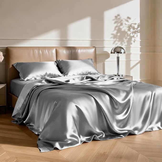 Love's cabin Full Size Satin Sheet Sets - Image 2