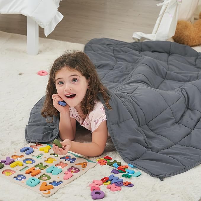 Weighted Blanket Kids 5lbs, Cooling Heavy Throw Blanket - Image 2