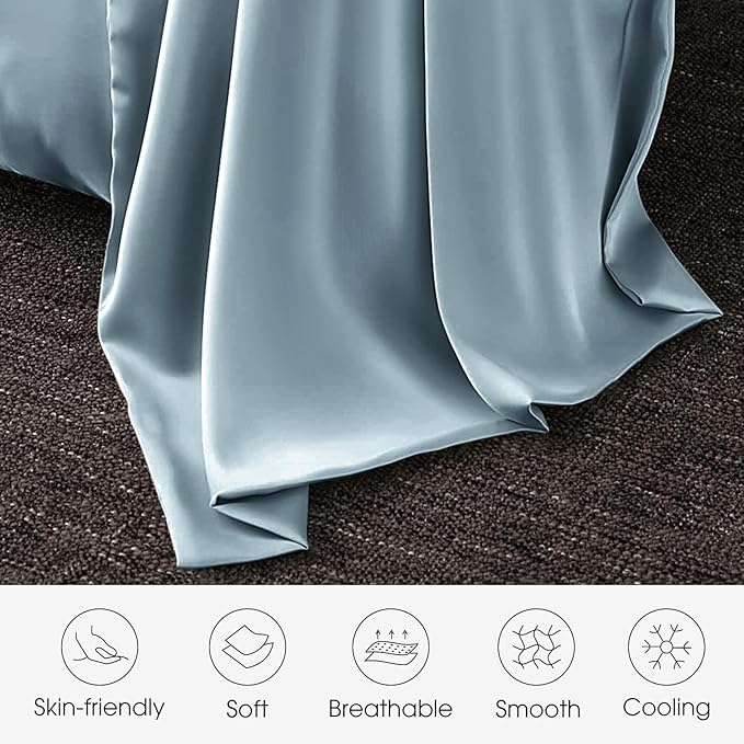 100% Silk Pillow Cases 2 Pack Standard Size Mulberry Silk Pillowcase - Image 4