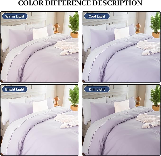 NEXHOME PRO Twin Duvet Cover Set, 100% Washed Cotton - Image 4