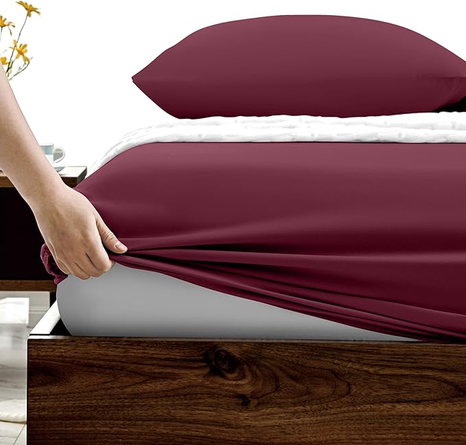 FreshCulture King Fitted Sheets, Bulk Pack of 6, Deep Pocket, Soft Microfiber - Image 3