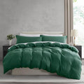 Nestl Dark Green Duvet Cover King Size by Nestl