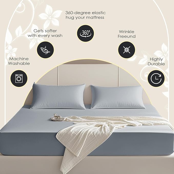 FreshCulture King Fitted Sheet Only – Premium Hotel-Quality Fitted Sheet - Image 4