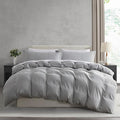 Nestl Light Grey Duvet Cover Queen Size by Nestl